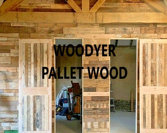 Pallet wood Wainscot cladding Rustic Timber Boards tongue and groove boards