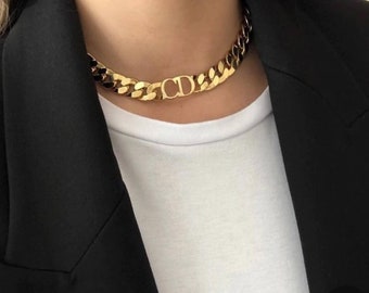 chunky dior necklace