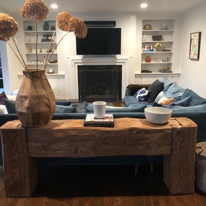 Rustic console table