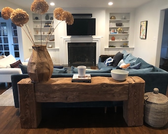 Rustic console table