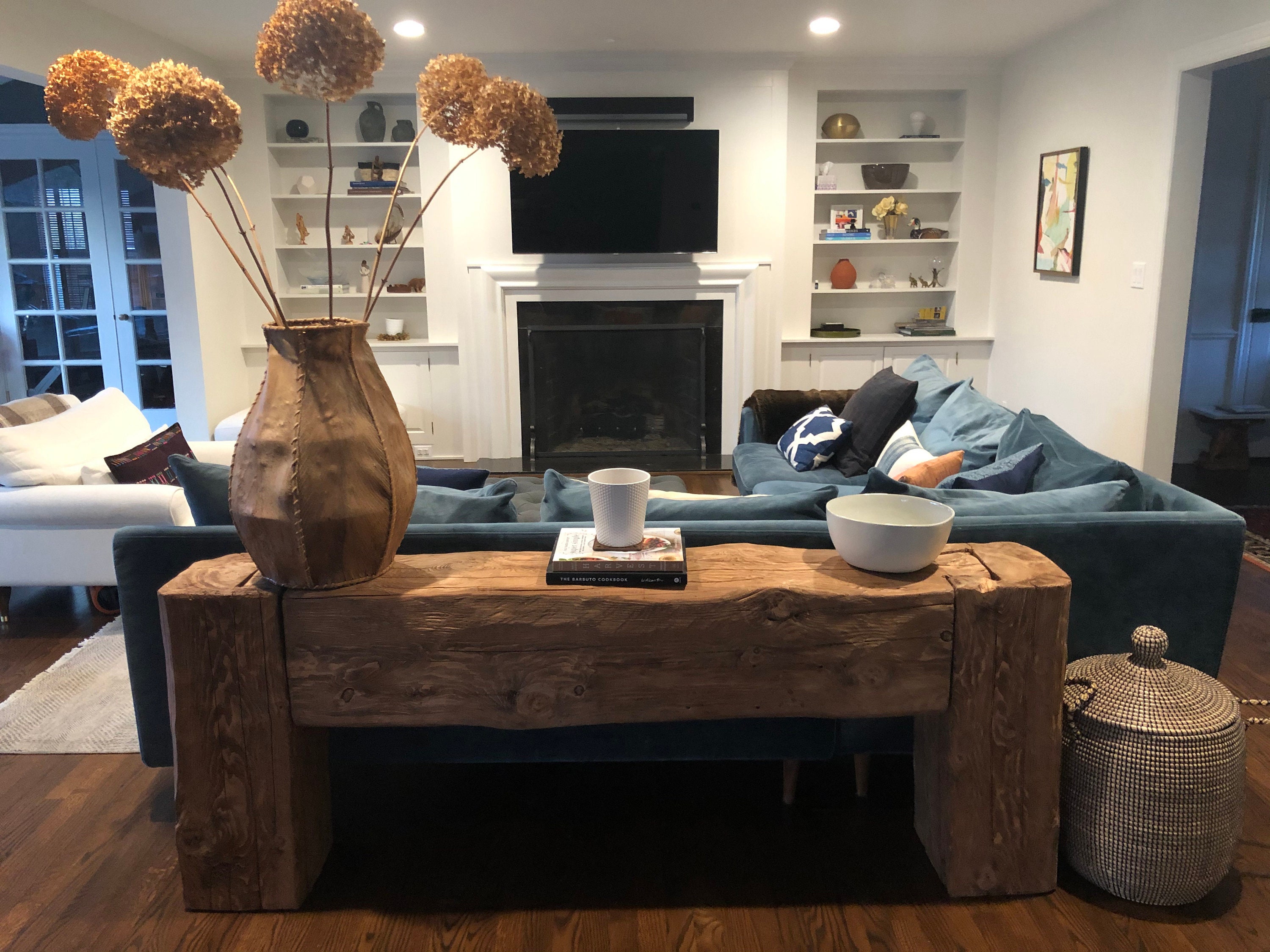 Massive Rustic Console Etsy