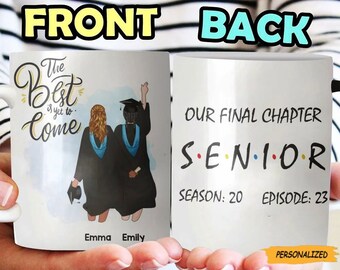 Personalized Custom Coffee Mug Graduation Gifts For Besties, Our Final Chapter, Congratulations Gift, Custom Graduation Mug For Besties