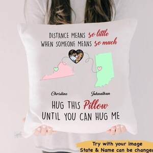 Long distance friendship pillows 2025