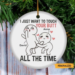 I Still Just Want To Touch Your Butt, Personalized Custom Funny Old Couple Pillow Valentines Day Gift