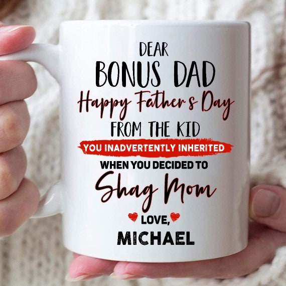 Personalized Funny Father's Day Gift for Bonus Dad Shack up With