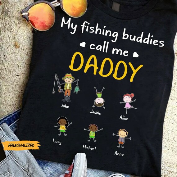 Personalized Fishing Dad T Shirt, Gift for Dad, Shirt for Husband, Best Dad  Ever, Funny Shirt, Custom Cute Kid Shirt, Fishing Lover Gift -  Canada