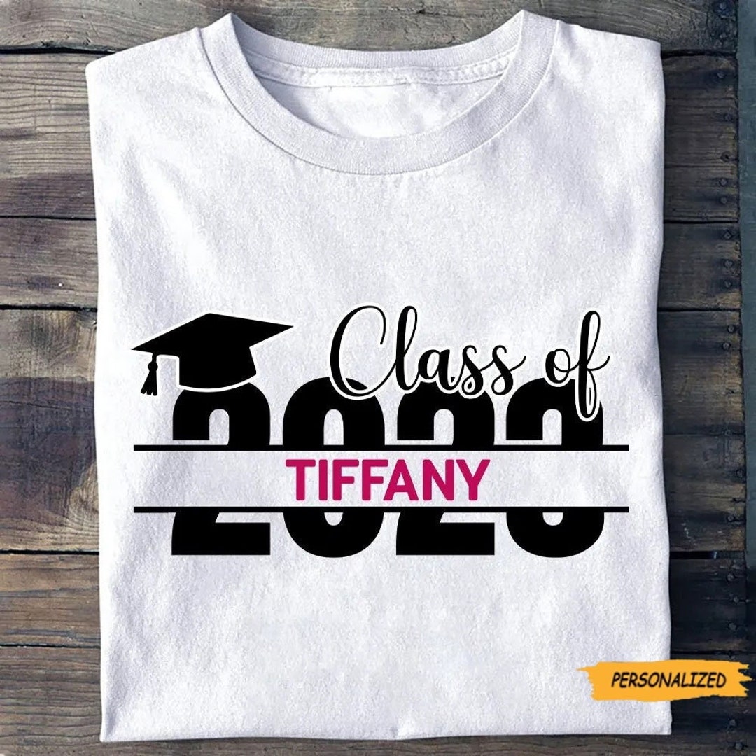 Class of 2023 Graduation T Shirt Custom Name Congratulations pic