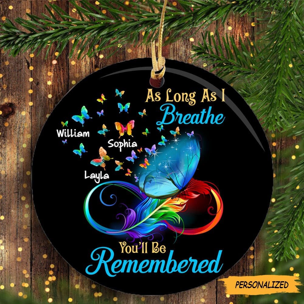 As Long As I Breathe, You'll Be Remembered - Heart Ceramic