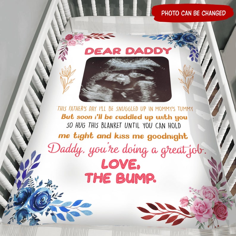 Personalized This Fathers Day Hug This Blanket. Ultrasound - Etsy