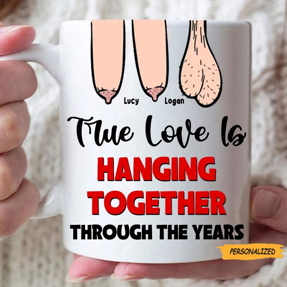 thumbnail image 2 of Personalized Old Couple Coffee Mug - Gift Idea For Couple 2 of 10