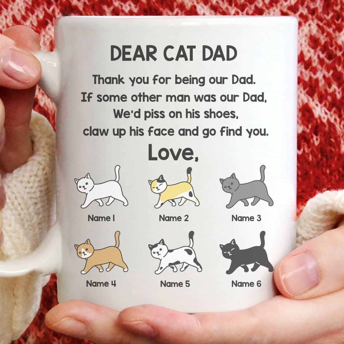 Best Cat Dad Ever Tee Funny Cat Daddy Father Vintage Shirt - 
