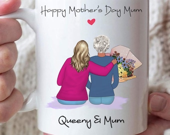 Personalized Mothers Day Gift from Daughter, World's Best Mom Personalized Coffee Mug, Custom Happy Mother's Day Coffee Mug, Gift for Mother