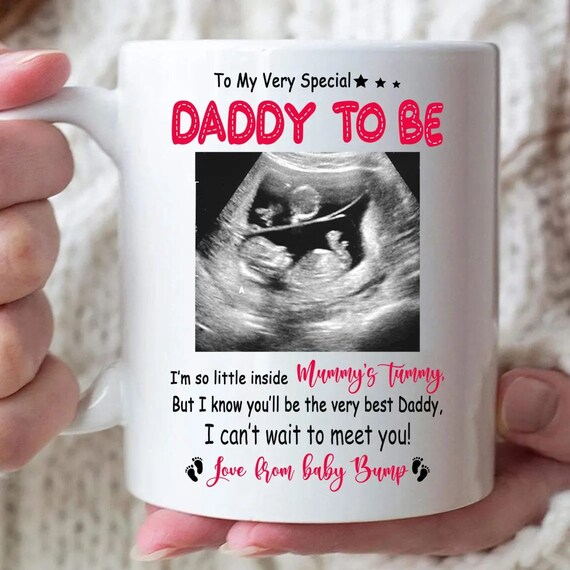 Personalized to My Daddy to Be From Baby Bump Ultrasound Mug Gift