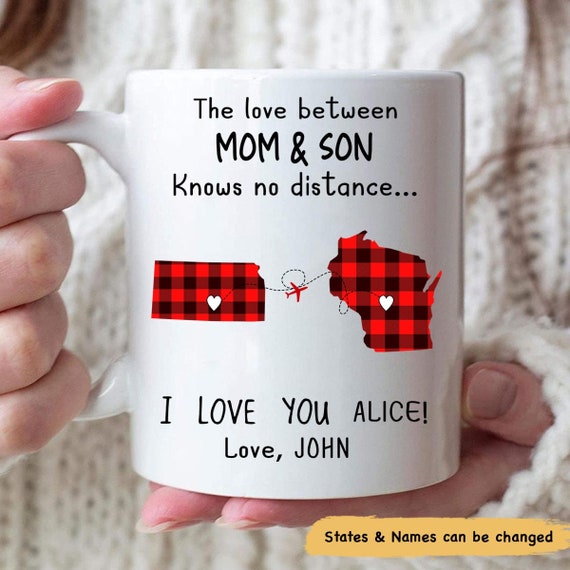 Custom Coffee Mug the Love Between A Mother and Son Knows No