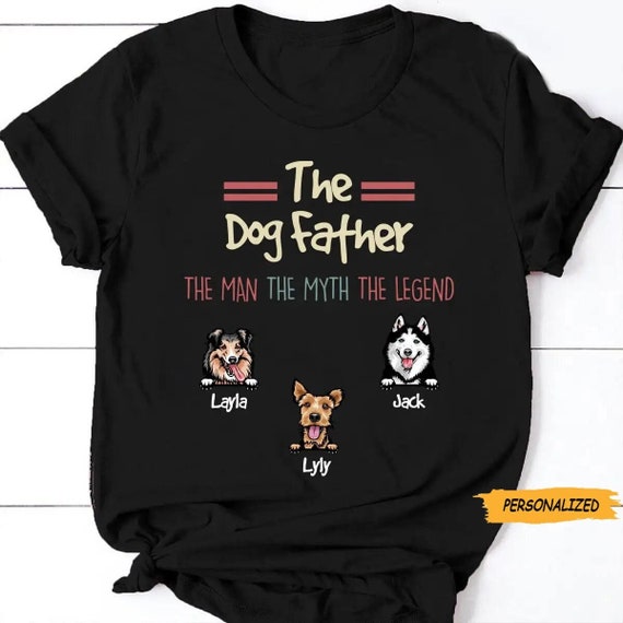 The Dogfather Pomeranian T-Shirt Funny Father Dog Lover Gift The Dogfather Pomeranian T-Shirt Funny Father Dog Lover Gift