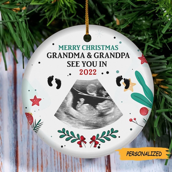 Merry Christmas Grandma & Grandpa - Personalized First Christmas