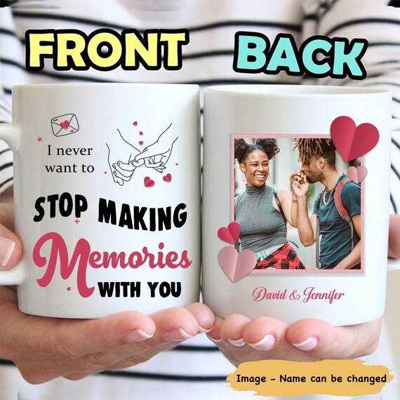 Making Memories Personalized Custom Photo Coffee Mug, Valentine's