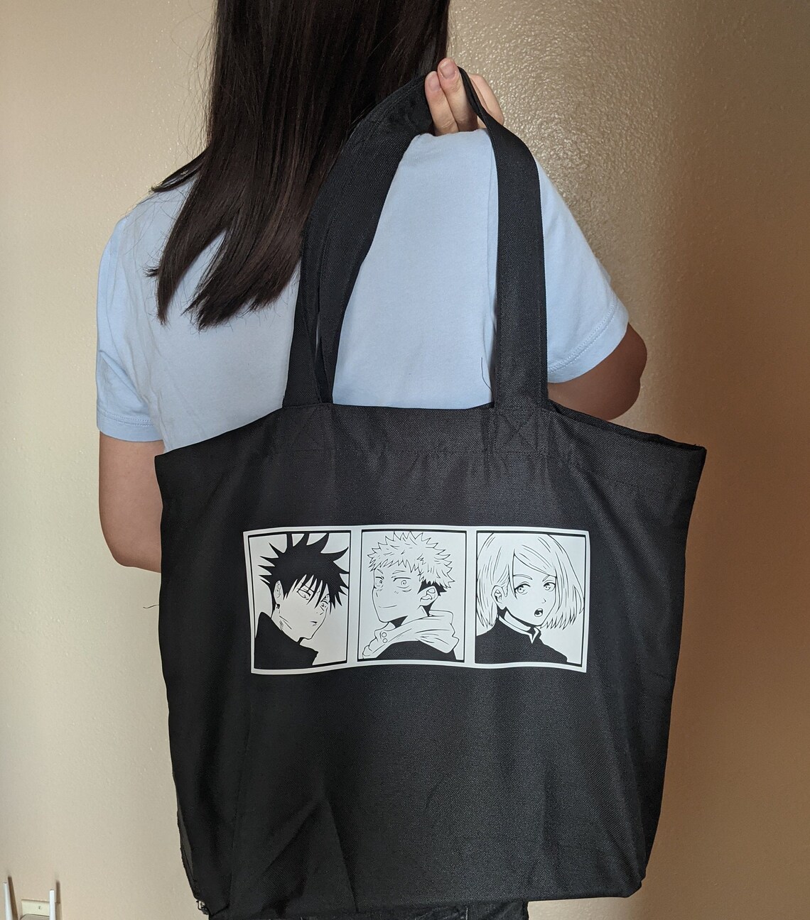 Handmade Jujutsu Kaisen Tote Bag Etsy