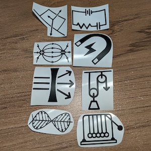 Physics Decal Pack | Laptop Decal Sticker