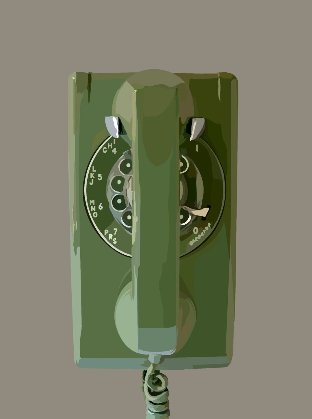 Vintage Telephone Print - Etsy