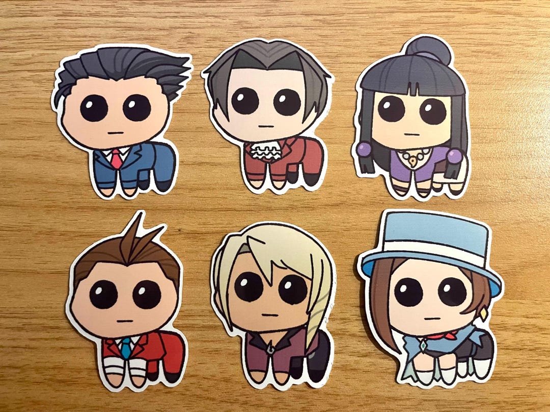 Ace Attorney TBH Stickers - Etsy