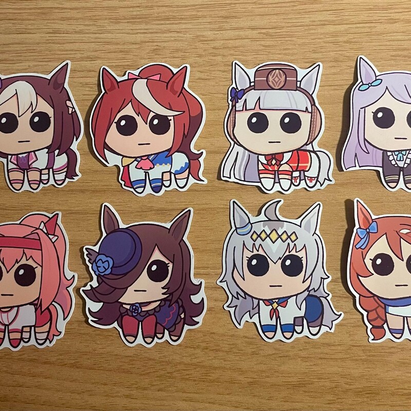 Uma Sticker Set Umamusume Stickers - Etsy