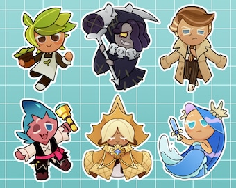 Cookie Run Glitter Acrylic Charms