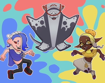 Splatoon 3 Deep Cut Acrylic Charms