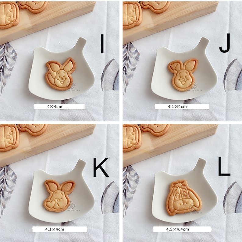 16 types Cute Cartoon Pooh Butter Animal Cookie Mold,Cookie Cutter Cake Mold,Fondant Decorating Cutter,Paste Tools Cupcake Cake Accessories