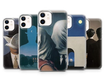 Rene Magritte Phone Case Surrealism Cover for iPhone 15, 14, 13, 12, 11, SE, XR, XS, X, 8, Pixel 8, 7A, 7, 6 Pro, Samsung S23, S22, S21, A54