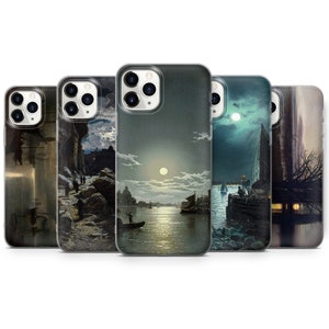 Moonlight in Art Phone Case Painting Cover for iPhone 16, 15, 14, 13, 12, 11, XR, Pixel 9, 8 Pro, 7A, 7, 6, Samsung S25, S24, S23, S22, S21