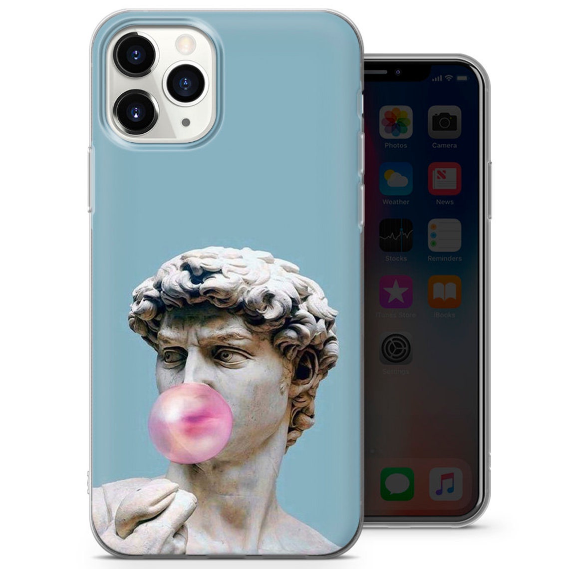 David Statue Phone Case Fun Art Cover for iPhone 17, 16, 15, 14, 13, 12 ...