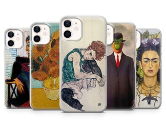 Iconic Painting Phone Case Abstract Art Cover iPhone 15, 14, 13, 12, 11, SE, XR, XS, 8, Pixel 8, 7A, 7, 6 Pro, Samsung S23, S22, S21, A54