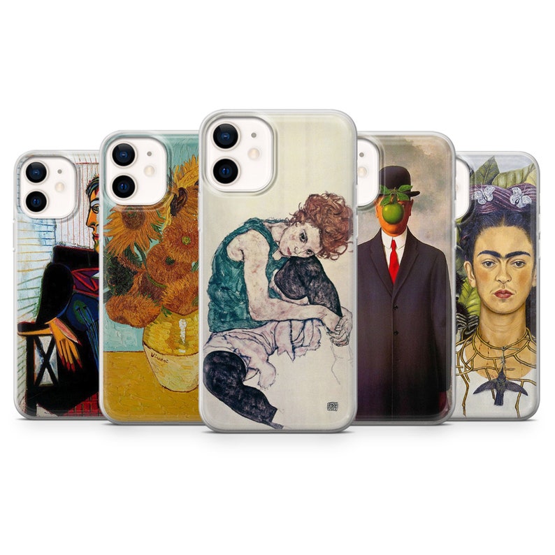 Iconic Painting Phone Case Abstract Art Cover Iphone 13 12 Etsy