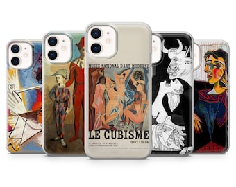 Picasso Art Phone Case Cubism Painting Cover for  iPhone 17, 16, 15, 14, 13, 12, 11, Pixel 10, 9, 8, 7, 6, Samsung S25, S24,  S23, S22, S21