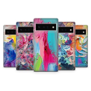 Art Colorful Phone Case Paint Cover for Google  Pixel 9, 8 Pro, 8A, 8, 7A, 7,  7 Pro, 7 XL, 6, 6A, 6 Pro, iPhone 15, 14, 13, 12, Samsung S25