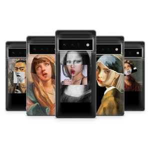 Coole Parodie Art Handyhülle Fun Cover für Google Pixel 9, 8 Pro, 8A, 8, 7A, 7, 7 Pro, 7 XL, 6, 6A, iPhone 16, 15, 14, 13, 12, Samsung S25