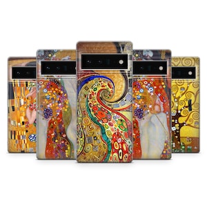 Gustav Klimt Phone Case Fine Art Cover for Google Pixel 9, 9XL 8 Pro, 8A, 8, 7A, 7,  7 Pro, 6, 6A, iPhone 16, 15, 14, 13, 12, Samsung S25