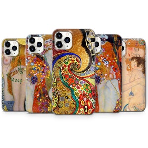 Gustav Klimt Phone Case Fine Art Cover for iPhone 16, 15, 14, 13, 12, 11, SE, X, Pixel 9, 8, 8A, 7, 6, Samsung S25, 24, S23, S22, S21, A15