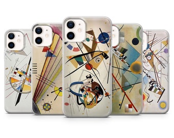 Kandinsky Art Phone Case Cover fit for iPhone  15, 14, 13, 12, 11, SE, XR, XS, 8, Pixel 8, 7A, 7, 6 Pro, Samsung S23, S22, S21, A54