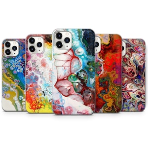 アート カラフル フォンケース ペイントカバー iPhone 17、16、15、14、13、12、11、X、Pixel 10、9、8、7、6、Samsung S25、S24、S23、S22、S21、A15用