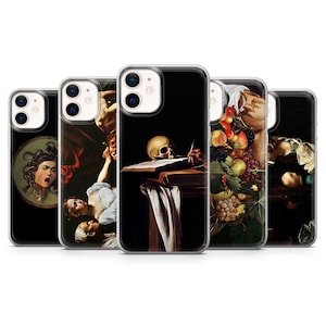 Caravaggio Phone Case Dark Baroque Art Cover for iPhone 15, 14, 13, 12, 11, SE, XR, XS, 8, Pixel 8 Pro, 7A, 7, 6, Samsung S24, S23, S22, S21