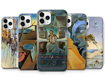 Salvador Dali Art Phone Case Cover for iPhone 15, 14, 13, 12, 11, SE, XR, XS, 8, Pixel 8, 7A, 7, 6 Pro, Samsung S23, S22, S21, A54