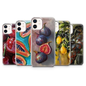 Fruits in Art Phone Case Tasty Cover for iPhone 16, 15, 14, 13, 12, 11, SE, XR, Pixel 9, 8 Pro, 7A, 7, 6, Samsung S25, S24, S23, S22, S21