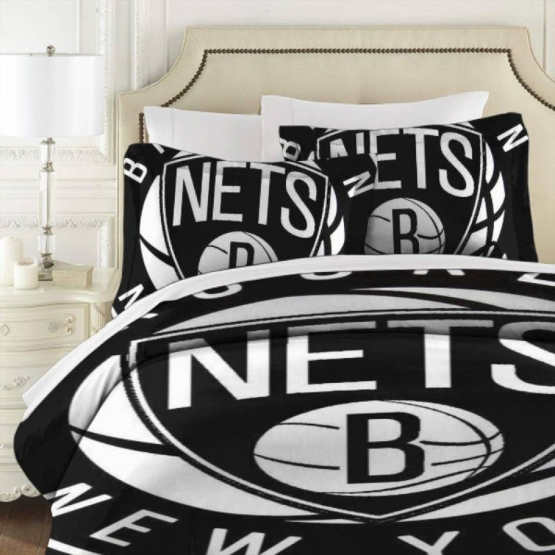 Brooklyn Nets New York Basketball Team Duvet Cover 3pcs Etsy