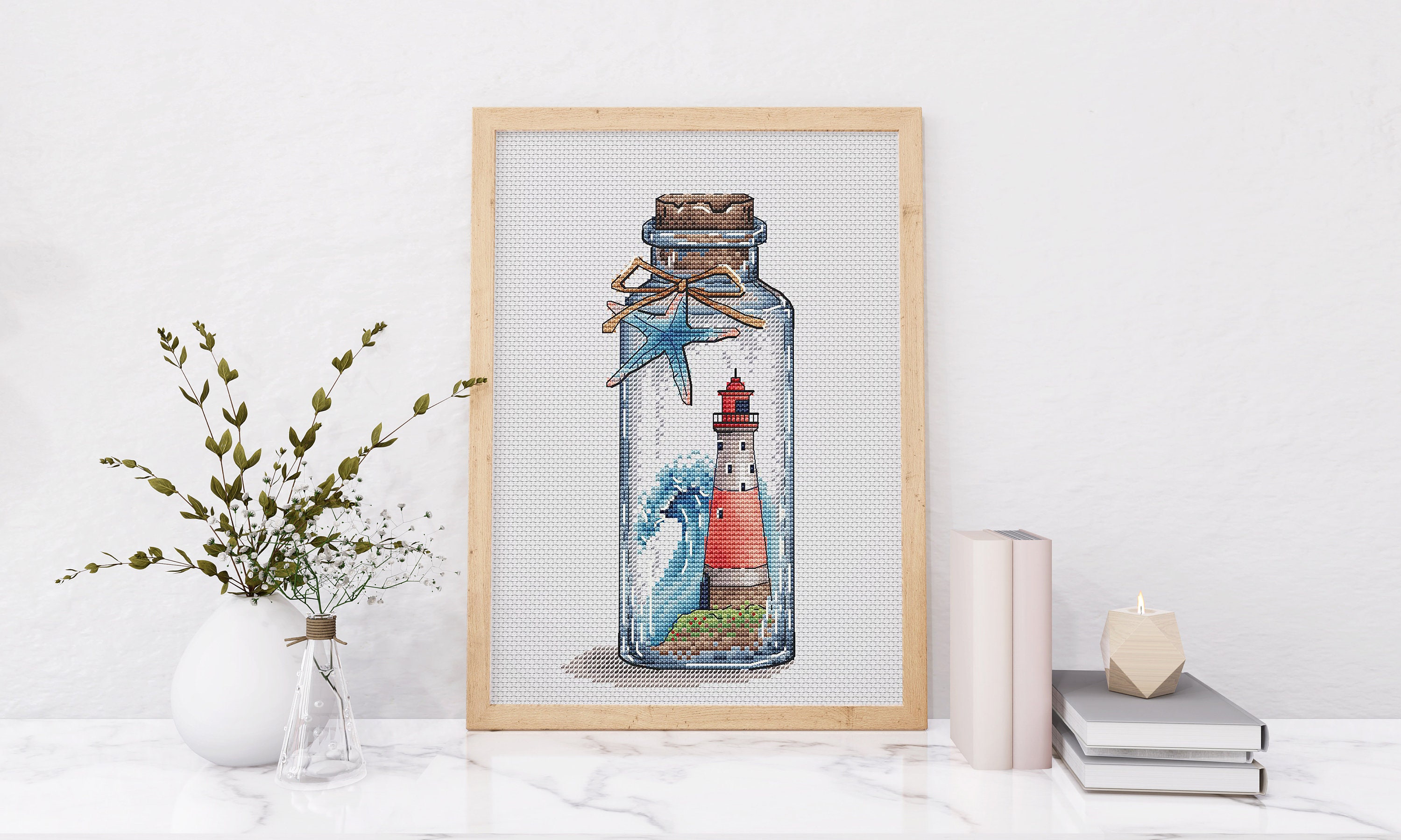 Lighthouse Cross Stitch Pattern PDF Instant Download, Travel Counted ...