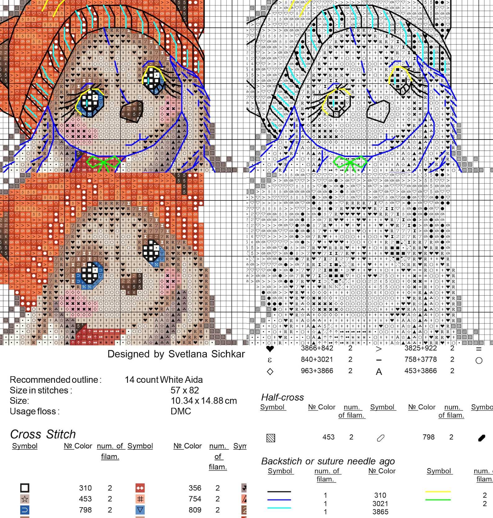 Rabbit Cross Stitch Pattern PDF Instant Download Bunny Cross - Etsy