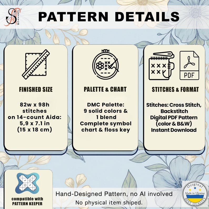 Wedding Cross Stitch Pattern, Personalized Modern Counted Cross Stitch, Wedding Anniversary Sampler, Engagement Gift, Digital Download PDF image 2