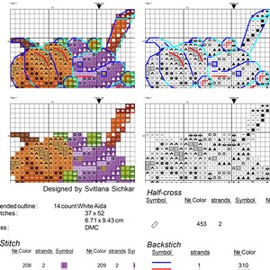Witch Mug, Pumpkin Coffee Cup, Halloween Cross Stitch Pattern PDF ...