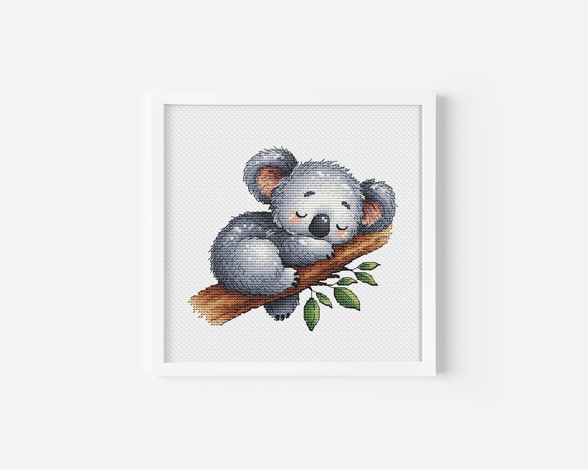 Koala Australia Baby Animal Bear Kids Counted Cross Stitch Pattern
